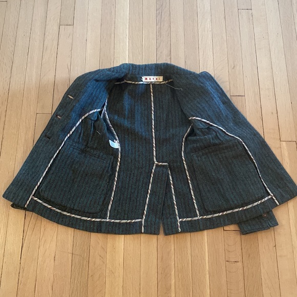 Marni Heavy Striped Wool Blazer. Euro Size 40/US 2 - Picture 3 of 6